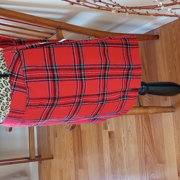 No Boundaries Junior's Plaid Flannel Mini Skirt Size:XL Color: Red, Black NWT - Picture 2 of 7
